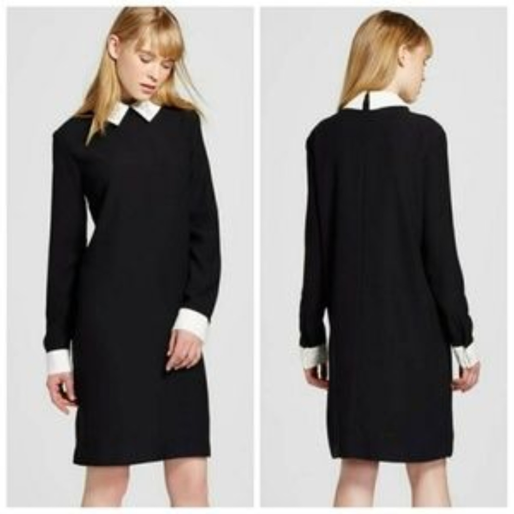 Victoria Beckham Rabbit Collar Dress Black Small